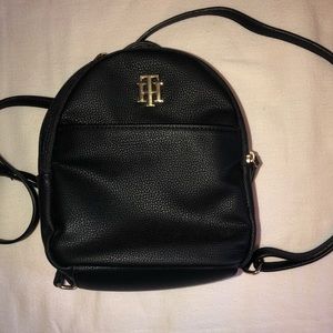 Black Tommy Hilfiger mini backpack